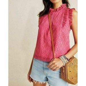 Anthropologie Maeve Tilly eyelet blouse